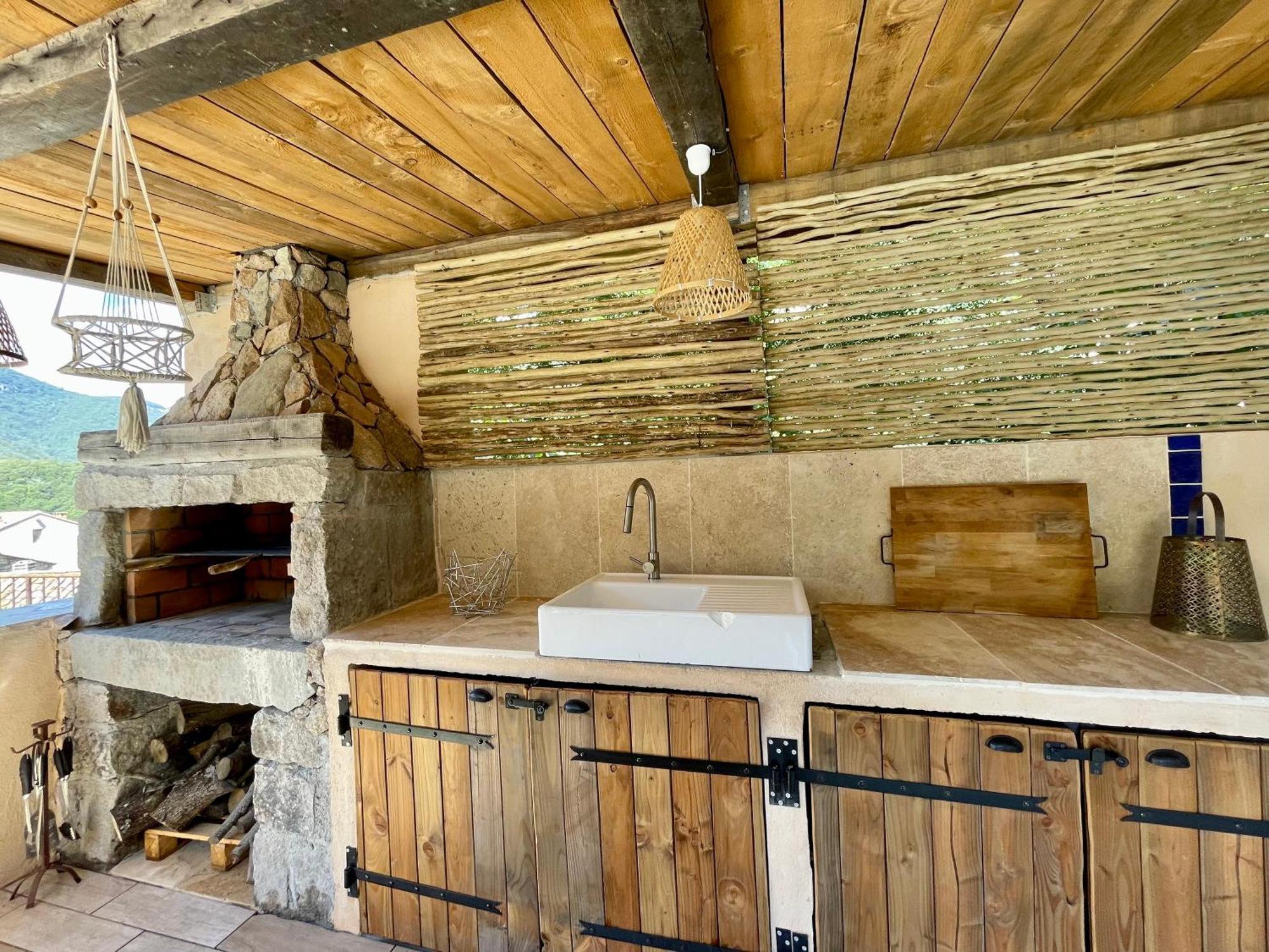 Casa Arena Authentique Maison De Village Avec Piscine Au Coeur De L'Alta Rocca - Zoza Dış mekan fotoğraf